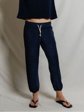 perfectwhitetee Navy Blue Drawstring Jogger Pants